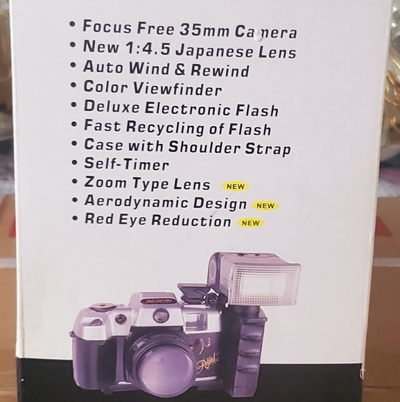 Nikai NK 2121 35MM Camera With Telescopic Flash Self-Timer Great Camera NEW - Picture 4 of 9
